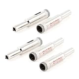 uxcell ホールソー シルバートン 良いパフォーマンス 頑丈なボディ 長寿命 10mm 五個入り