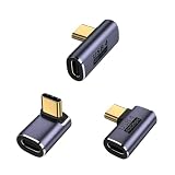 USB4.0 Type C 変換 アダプター USB-C L字型アダプタ 90度 3種類セット USB4.0 Type-C 変換アダプター PD 100W/5A 急速充電 40Gbps 高速データ転送 8K@60Hz 映像出力 スリムデザイン For MacBook Nintendo Switch