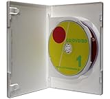 オーバルマルチメディア DVDケース 2枚収納15mm厚フリップトールケース ホワイト 130個 箱入り ブルーレイケースとしても最適