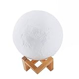 DSstyles 3 LEDシミュレーション3dムーンナイトライトUSB充電式Moonlightデスクランプwith木製Base子供子供保育園寝室 JX-Homesecond0605-E2AC0064