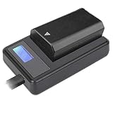 LP-E12バッテリー充電器、USBポータブルシングルスロットスマートカメラバッテリー充電ステーション、LCDディスプレイ付き、Canon Rebel SL1、EOS 100D、EOS M、EOS M2、EOS M10