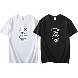 魚×2 パン×5 Tシャツ 聖お兄さん 半袖 夏服 コスプレ衣装 イエス ブッダ cosplay グッズ 面白い 男女兼用 応援シャツ 日常着 イベント クリスマス ハロウィン プレゼント (ブラック,XL)