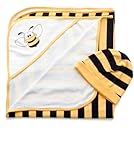 Leveret Hat & Blanket Set (0-6 Months, Bee) by Leveret