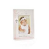 Nat and Jules Baby's Christening Frame, Pink