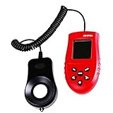 Carejoy 照度計 デジタルLux 200000Lux デジタルLCDルクスメーター 光度計 360度測定 スプリットデジタル照度計