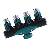 Baoblaze スプリッター　コネクター　アダプターパイプ水接続　4ウェイ　ガーデン　タップ　ホースバルブ　　散水用具