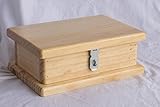 記念品ボックス – 木製 – Lockable – Hinged Lid – Store Keepsakes写真、Mementos KB-PN-FL-HS-STD-DBAL