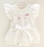 S'Mベビードレス女の子フォーマルワンピース新生児ロンパース結婚式宮参り