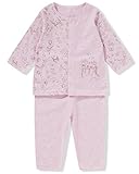 iTimes Baby ベビー春服　新生児 肌着　長袖　綿100％　新生児服　やわらかい肌触り 前開きセット (80cm 18-24ヶ月, ピンク)