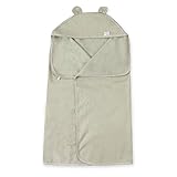 エルフ ベビー(Fairy Baby)オーガニックコットン ベビーバスタオル 可愛いフード付き バスローブ グリーン(103*74cm)