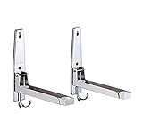 304ステンレス 折り畳み式 電子レンジブラケット ステント L型 フック付き 伸縮タイプ ンポーネント用ウォールマウント ブラケット