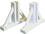 天然木製 ラティス用T字ベースDXデラックスタイプ(自立用スタンド) 2個セット ウォッシュホワイト WLL-2TDXWHT