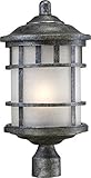 Nuvo Lighting 60/5635 Manor Industrial Post One Light Lantern 100-watt A19 Outdoor Porch and Patio L