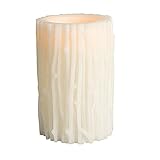 Gerson Wax Branch Carved LED Candle, 4 by 6-Inch by Gerson