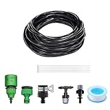 噴霧ノズル10mドリップ散水ノズル 霧吹きノズル自動 水やり 水量調整可能 家庭園芸 屋根冷却 ガーデン