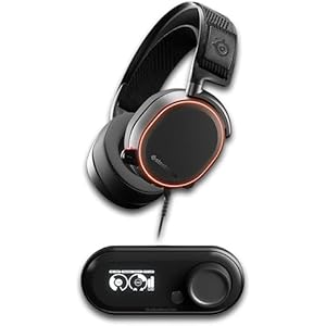 【Amazon.co.jp限定】Game Dac付属 SteelSeries ゲーミングヘッドセット Arctis Pro + Game DAC 有線 ブラック ハイレゾ MixAmp PC PS4 PS5 対応 61453
