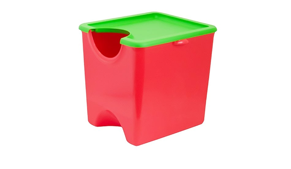 Amazon 収納ボックス おしゃれ おもちゃ 収納 おもちゃ箱 フタ付き Prx いれちゃお60 4セット トマト X662 4 収納ケース ボックス オンライン通販