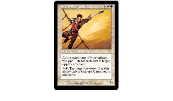 Amazon Co Jp マジック ザ ギャザリング 英語 アポカリプス Foil ジェラード キャパシェン Gerrard Capashen ホビー 通販