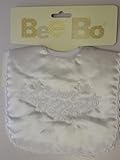 White Satin My Christening Day Bib by Bee Bo