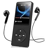 MP3 MP4 プレーヤー、Bluetooth 5.0 HiFi ロスレスサウンド MP3 MP4 音楽プレーヤー、子供用、録音、写真、ビデオ、音楽再生、ノイズキャンセリングウォークマンをサポート (メモリーカードなし)