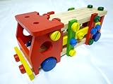 トラック組立 大工さん 知育玩具 車 プレゼント 木のおもちゃ