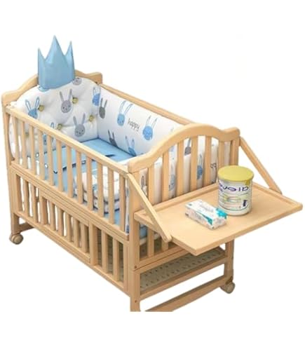 Amazon | サワベビー L型プチベリー ナチュラル No.6 ミニベビーベッド