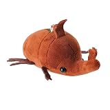 カブトムシぬいぐるみキーホルダー - リアルなチャルコソーマ アトラス動物カブトムシ,甲殻類モデル、動物のぬいぐるみ、小さなカブトムシのぬいぐるみキーホルダー、男の子、子供、女の子用 Falbiro