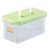 不動技研 収納ボックス プチノイ・75(ハンドル付) グリーン F-2575H