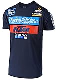 【 KTM 】TDL KTM オフィシャル チーム Tシャツ (XXL身幅62cm着丈84cm, ネイビー)