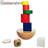 balleenshinyバランスゲーム教育玩具木製半球Stackingベビーキッズ子インテリジェンス建物ブロックビーズおもちゃ