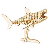 つくるんです® 日本語説明書付 3D ウッドパズル TG274 サメ