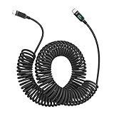 首佩コイル状USBCケーブル 100W USBC-USB Cケーブル高速充電 lPad Air/lPad Pro MacBook Pro S