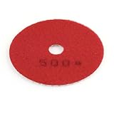 レッドホワイトラウンドタイルストーン500グリットダイヤモンド研磨パッド16x100mm