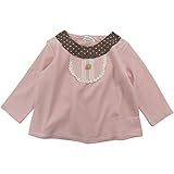 【秋冬物】(日本製) Pample Mousse(パンプルムース) コンパクトパイル衿切替トレーナー 95cm/PK NO.DP-53257