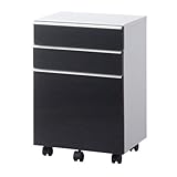 国産 完成品 大きなハンドルで開閉がスムーズなワゴン C3D-ワゴンホワイト+ウェンジ前板[幅41.1cm 高さ60cm] 6150662