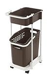 リッチェル バイロ ランドリーラック ダークブラウン【楽天24】[リッチェル ランドリーワゴン]