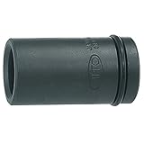 水戸工機 インパクトレンチ用袋ナットソケット 4角 P621SM S:21mm×全長:69mm×3/4インチ 自動車ダブルタイヤ用