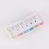 Iztoss 140pcs 3サイズ22 – 18 AWG 16 – 14 AWG 12 – 10 AWG絶縁熱収縮バットワイヤ電気圧着端子コネクタ