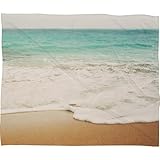 DENY Designs Bree Madden Fleece Throw Blanket, Ombre Beach, Large 80 X 60 by DENY Designs