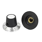XDiscount　ポテンショメータノブのキャップ　制御　デジタル　ロータリー　6mm　シャフト　29mmx18mm　2個入り　ボリューム製