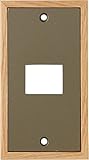 アルミ＆ウッド スイッチプレート ALUMI & WOOD SWITCH PLATE [ 1口/モスグリーン ]