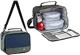 Beljud Designer Thermal Insulated Lunch Bag Box - Cooler Bag for Adults with 2 Quality Airtight Cont