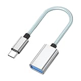 GEJ-Tech USB Type-C 変換アダプタ ケーブル USB 3.0 USB-C USB-A USB Type-A 最大5Gbps 急速充電 OTG対応 (シルバー)