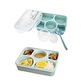 Lunch Bento Box Container Leakproof Microwave and Dishwasher Safe Fresh Bento with Separated Contain