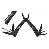 Kobwa 12 - in - 1 multi-tools、ステンレススチール折り畳みmulti-pliers withナイフ、ケーブルカッター、Screwdrivers、Saw Blade and 