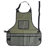 K-outdoor ガーデニングエプロン タクティカルエプロン バーベキューエプロン BBQ 戦闘用 ガーデニング イベント用 作業用 グリーン
