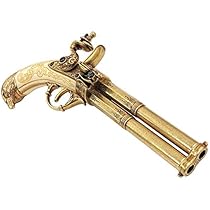 DENIX　デニックス　1305 フリントロック 2バレル Amazon | 古式銃レプリカ フリントロック2バレル DENIX