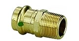 Viega ProPressブロンズアダプタwith P Xオス1 / 2 " x 3 / 8 " Male NPT 2 Pack 2