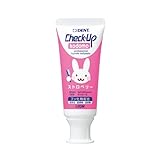 ライオン歯科材 ライオン チェックアップ コドモ 60g ストロベリー ペースト ピンク チューブ 60グラム (x 1)