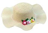 小さな女の子美しい太陽の帽子プリンセスの帽子夏のビーチの帽子 [E]